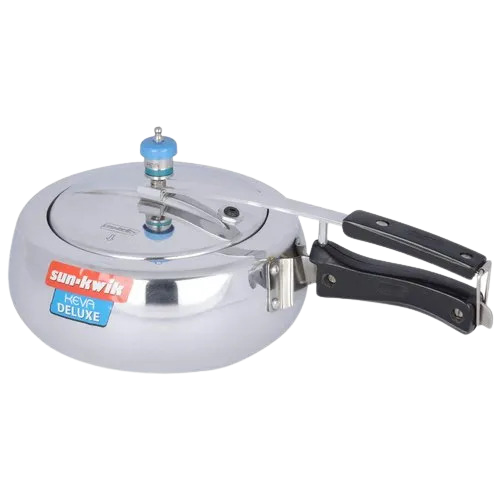 Sunkwik Keva Deluxe Inner Lid 5 L Pressure Cooker Aluminium VRS Commercials